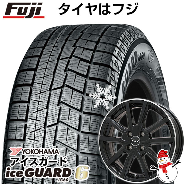 【新品国産4穴100車】 スタッドレスタイヤ ホイール4本セット 165/70R14 ヨコハマ アイスガード シックスIG60 ブランドル N52B 14インチ(送料無料)