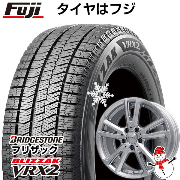 【新品】輸入車用 ボルボ（V60 クロスカントリー 2015-19） スタッドレスタイヤ ホイール4本セット 215/65R16 ブリヂストン ブリザック VRX2 ユーロテック ガヤ ソリ(シルバー) 16インチ(送料無料)