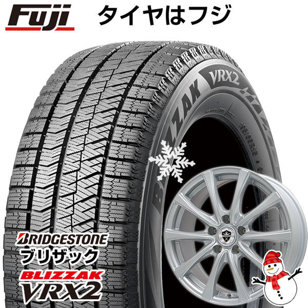 【新品国産5穴114.3車】 スタッドレスタイヤ ホイール4本セット 195/60R16 ブリヂストン ブリザック VRX2 ブランドル KF25 16インチ(送料無料)