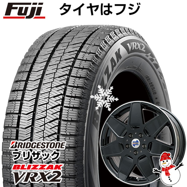 【新品】輸入車用 MINI（F60 JCW） スタッドレスタイヤ ホイール4本セット 225/50R18 ブリヂストン ブリザック VRX2 ケレナーズ M7(グロスブラック/リムポリッシュ) 18インチ(送料無料)