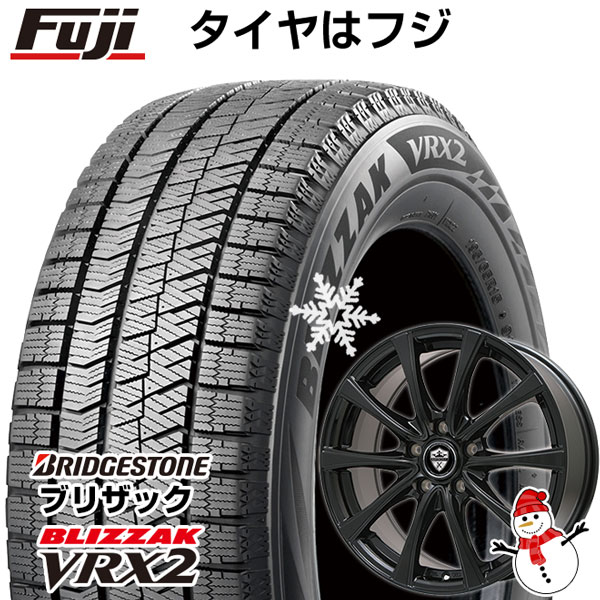 【新品国産5穴114.3車】 スタッドレスタイヤ ホイール4本セット 205/55R16 ブリヂストン ブリザック VRX2 ブランドル KF25B 16インチ(送料無料)