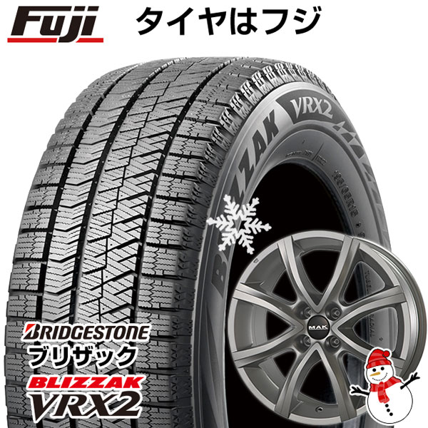 【新品】輸入車用 シトロエンC4 2011-19 スタッドレスタイヤ ホイール4本セット 195/65R15 ブリヂストン ブリザック VRX2 MAK アンチバス 15インチ(送料無料)