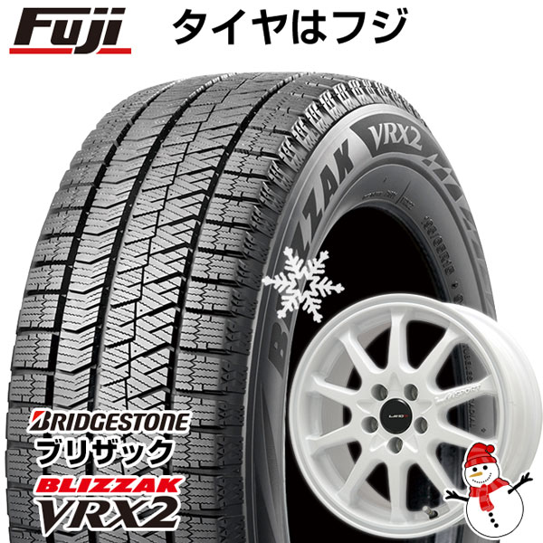 【新品国産5穴114.3車】 スタッドレスタイヤ ホイール4本セット 205/65R15 ブリヂストン ブリザック VRX2 レアマイスター LMスポーツLM-10R(ホワイト) 15インチ(送料無料)