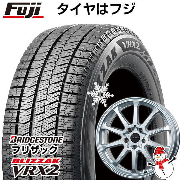 【新品】クラウン/マークX用 スタッドレスタイヤ ホイール4本セット 215/60R16 ブリヂストン ブリザック VRX2 レアマイスター LMスポーツLM-10R(メタリックシルバー) 16インチ(送料無料)