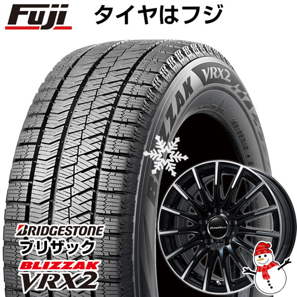 【新品】輸入車用 ベンツGLC（X253） スタッドレスタイヤ ホイール4本セット 235/55R19 ブリヂストン ブリザック VRX2 ユーロアクシス エアフルト(ブラックポリッシュ) 19インチ(送料無料)