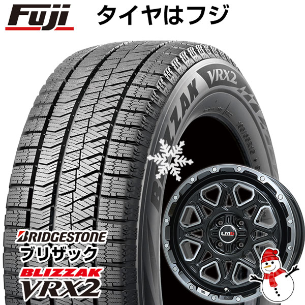 【新品 軽自動車】ハスラー デリカミニ(4WD) スタッドレスタイヤ ホイール4本セット 165/60R15 ブリヂストン ブリザック VRX2 レアマイスター LMG モンタグナ(ブラックポリッシュ/ブラッククリア) 15インチ(送料無料)