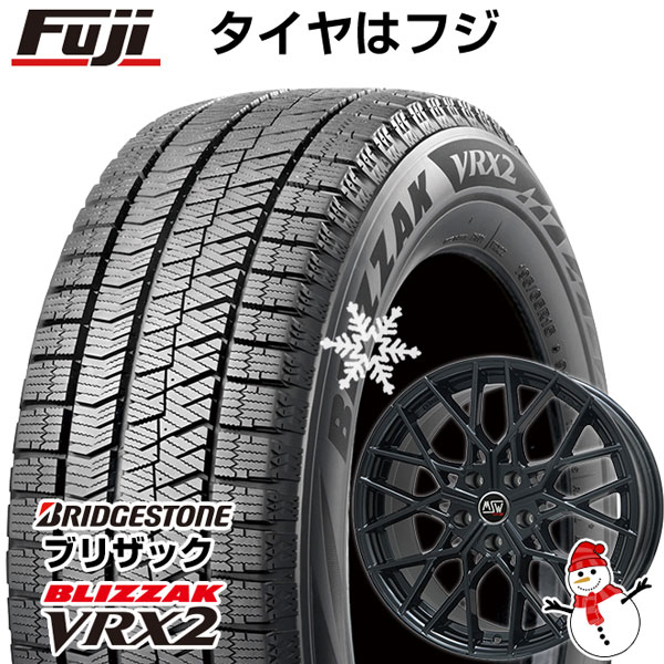 【新品】輸入車用 MINI（F60） スタッドレスタイヤ ホイール4本セット 225/50R18 ブリヂストン ブリザック VRX2 MSW by OZ Racing MSW 74(グロスブラック) 18インチ(送料無料)