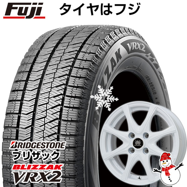 【新品】クロスビー/イグニス用 スタッドレスタイヤ ホイール4本セット 175/60R16 ブリヂストン ブリザック VRX2 プレミックス アマルフィV Jr(ホワイト) 16インチ(送料無料)