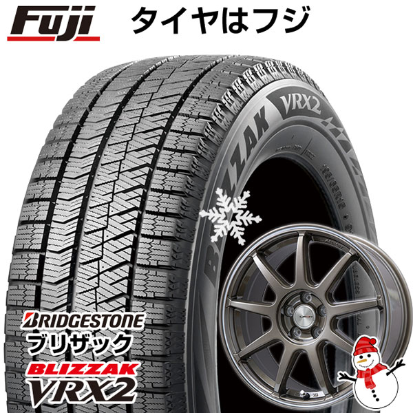 【新品】アルファード/ヴェルファイア等 スタッドレスタイヤ ホイール4本セット 215/65R16 ブリヂストン ブリザック VRX2 レアマイスター LMスポーツLM-QR ブロンズ/ラインポリッシュ 16インチ(送料無料)