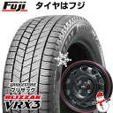 【新品 軽自動車】ハスラー デリカミニ(4WD) スタッドレスタイヤ ホイール4本セット 165/60R15 ブリヂストン ブリザック VRX3 レアマイスター LMG OFF-STYLE(グロスブラック/レッドリム) 15インチ(送料無料)(2)