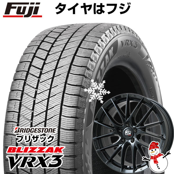 【新品】輸入車用 ボルボ（V60 2011-18） スタッドレスタイヤ ホイール4本セット 215/45R18 ブリヂストン ブリザック VRX3 MSW by OZ Racing MSW 29(グロスブラック) 18インチ(送料無料)