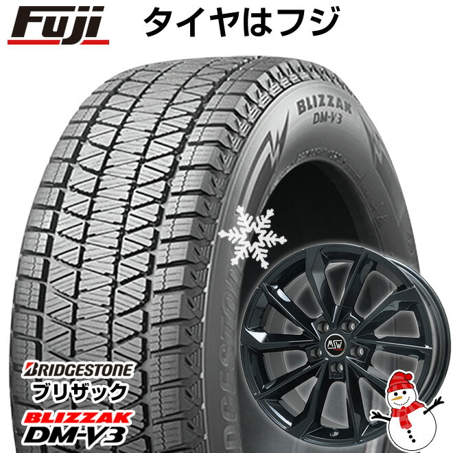 【新品】輸入車用 ベンツGLC（X253） スタッドレスタイヤ ホイール4本セット 235/55R19 ブリヂストン ブリザック DM-V3 DMV3 MSW by OZ Racing MSW 42(グロスブラック) 19インチ(送料無料)