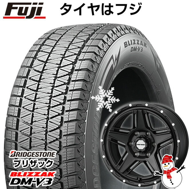 【新品】プラド/ハイラックス スタッドレスタイヤ ホイール4本セット 265/60R18 ブリヂストン ブリザック DM-V3 DMV3 ウェッズ マッドヴァンス 07 18インチ(送料無料)