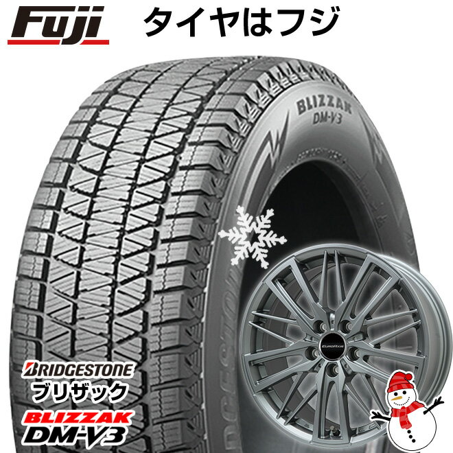 【新品】輸入車用 アウディQ3（F3） スタッドレスタイヤ ホイール4本セット 235/55R18 ブリヂストン ブリザック DM-V3 DMV3 ユーロアクシス ガヤW5(マットチタニウム) 18インチ(送料無料)