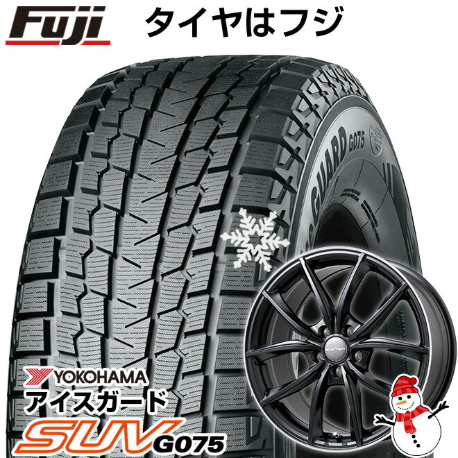 【新品】輸入車用 レヴァンテ スタッドレスタイヤ ホイール4本セット 255/60R18 ヨコハマ アイスガード SUV G075 ユーロテック MP-LINE(マットブラックリムポリッシュ） 18インチ(送料無料)