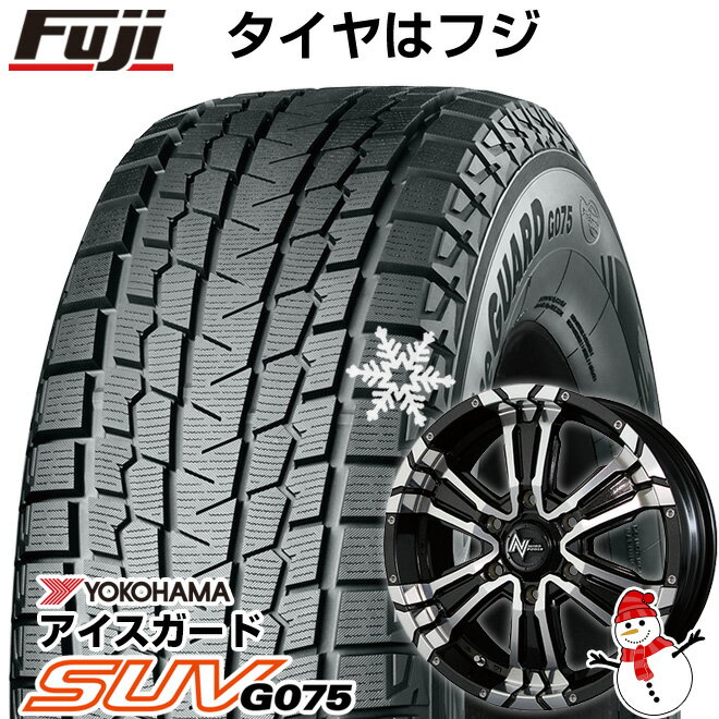 【新品】ハイエース200系用 スタッドレスタイヤ ホイール4本セット 215/65R16 ヨコハマ アイスガード SUV G075 109/107Q MID ナイトロパワー クロスクロウ 16インチ(送料無料)