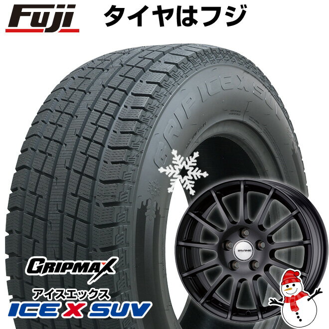 【新品】輸入車用 ベンツGLA（H247） スタッドレスタイヤ ホイール4本セット 235/55R18 グリップマックス アイスX SUV BSW ブラックサイドウォール(限定2023年製) ウェッズ アーヴィン F01 ガンメタリック 18インチ(送料無料)