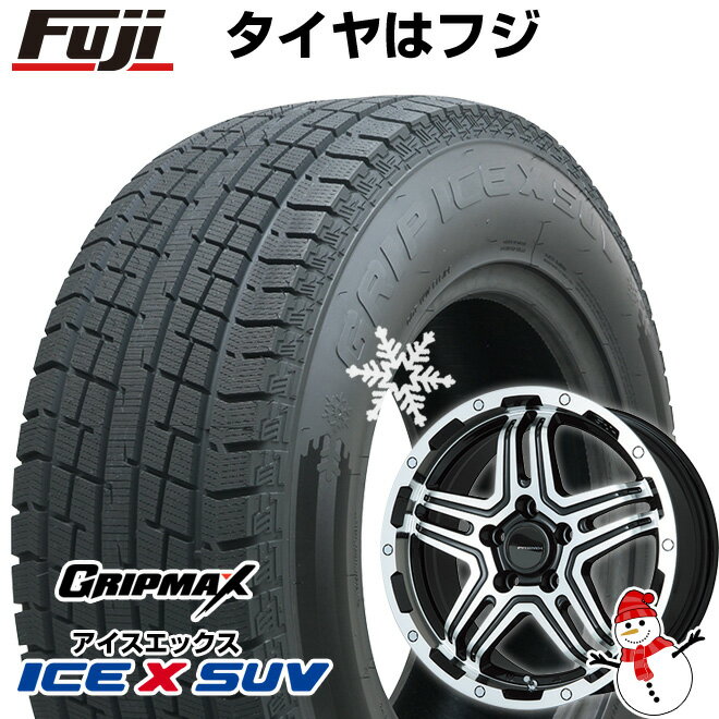 【新品国産5穴114.3車】 スタッドレスタイヤ ホイール4本セット 215/70R16 グリップマックス アイスX SUV BSW ブラックサイドウォール(限定2022年製) プレミックス グラバス-J2(ブラックポリッシュ) 16インチ(送料無料)