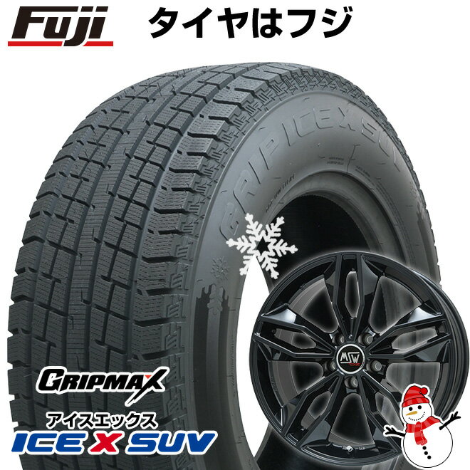 【新品】輸入車用 BMW X4（G02） スタッドレスタイヤ ホイール4本セット 225/60R18 グリップマックス アイスX SUV BSW ブラックサイドウォール(限定2023年製) MSW by OZ Racing MSW 71(グロスブラック) 18インチ(送料無料)