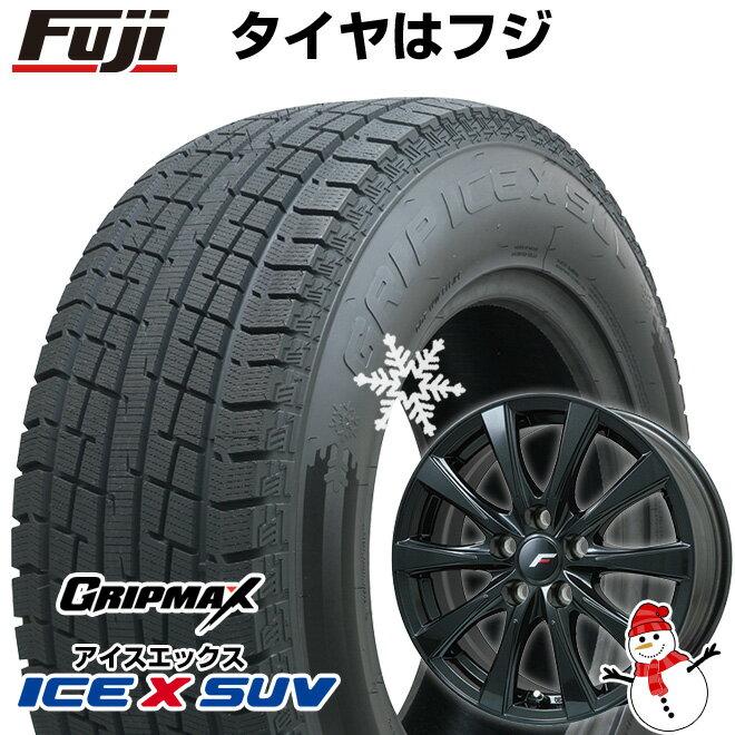 【新品】40系アルファード/ヴェルファイア用 スタッドレスタイヤ ホイール4本セット 225/60R18 グリップマックス アイスX SUV BSW ブラックサイドウォール(限定2023年製) レアマイスター LF-イゾラII ブラックメタリック(平座ナット) 18インチ(送料無料)