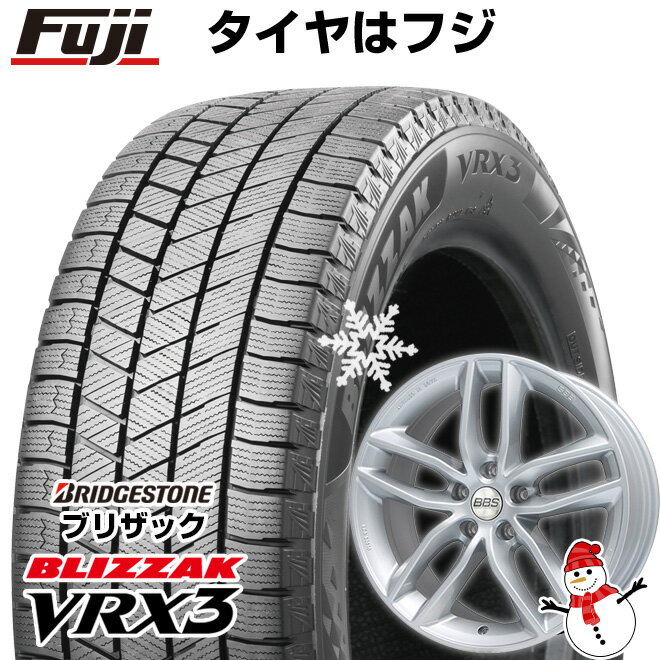 【新品】輸入車用 ギブリ スタッドレスタイヤ ホイール4本セット 245/45R19 ブリヂストン ブリザック VRX3 BBS GERMANY SX ブリリアントシルバー 19インチ(送料無料)