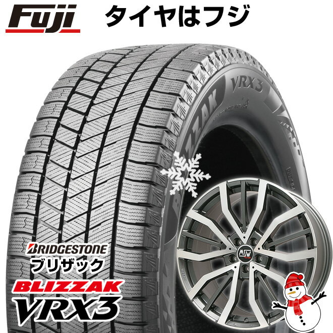 【新品】輸入車用 ギブリ スタッドレスタイヤ ホイール4本セット 245/45R19 ブリヂストン ブリザック VRX3 MSW by OZ Racing MSW 49(グロスガンメタルポリッシュ) 19インチ(送料無料)