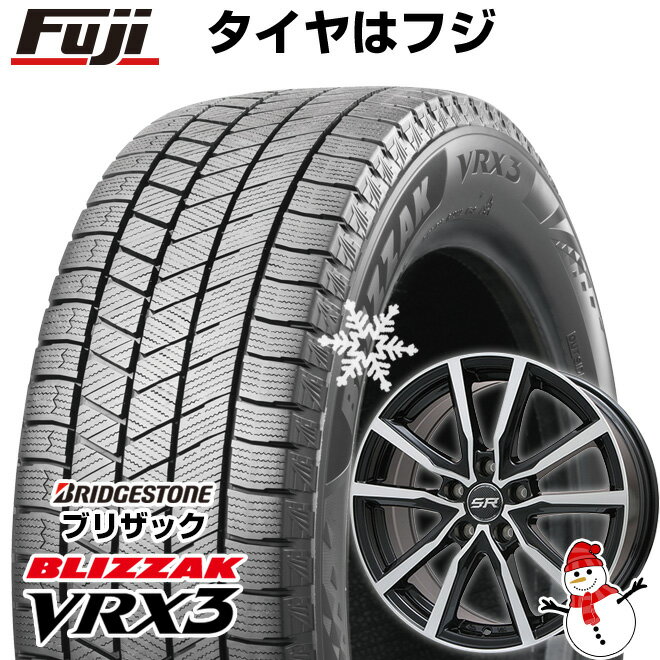 【新品国産5穴114.3車】 スタッドレスタイヤ ホイール4本セット 225/55R18 ブリヂストン ブリザック VRX3 ブランドル N52BP 18インチ(送料無料)