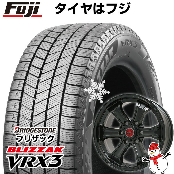 【新品】プラド/ハイラックス スタッドレスタイヤ ホイール4本セット 265/60R18 ブリヂストン ブリザック VRX3 ビッグウエイ B-MUD K(マットブラック) トヨタ車専用 18インチ(送料無料)