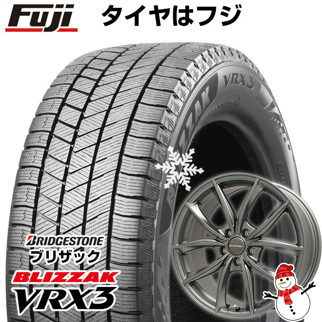【新品】輸入車用 マカン スタッドレスタイヤ ホイール4本セット 235/60R18 ブリヂストン ブリザック VRX3 ユーロテック MP-LINE(マットチタニウム) 8J 18インチ(送料無料)