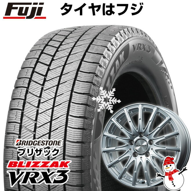 【新品】輸入車用 ベンツAクラス（W176） スタッドレスタイヤ ホイール4本セット 235/40R18 ブリヂストン ブリザック VRX3 ユーロアクシス エアフルト(シルバー) 18インチ(送料無料)