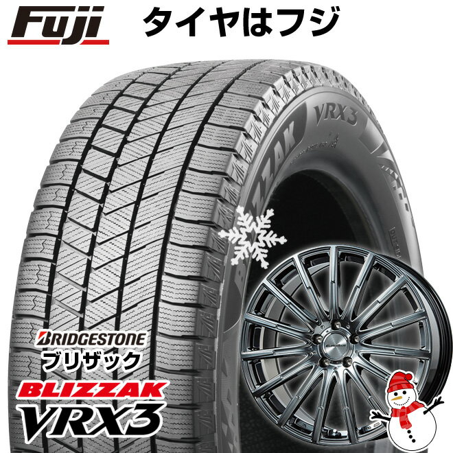 【新品】輸入車用 ベンツAクラス（W176） スタッドレスタイヤ ホイール4本セット 235/40R18 ブリヂストン ブリザック VRX3 ユーロアクシス エアフルト(クロームハイパーブラック) 18インチ(送料無料)