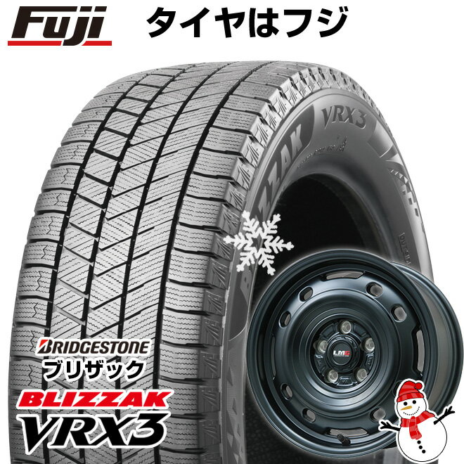 【新品】アルファード/ヴェルファイア等 スタッドレスタイヤ ホイール4本セット 215/65R16 ブリヂストン ブリザック VRX3 レアマイスター LMG OFF-STYLE 2 (マットブラック) 16インチ(送料無料)