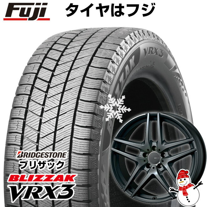 【新品】輸入車用 ベンツCLA（C117） スタッドレスタイヤ ホイール4本セット 235/40R18 ブリヂストン ブリザック VRX3 モンツァ ウェスター S05 ダークシルバー 18インチ(送料無料)