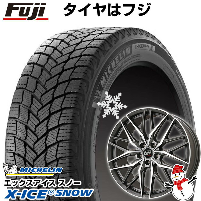 【新品】輸入車用 MINI（F60） スタッドレスタイヤ ホイール4本セット 225/50R18 ミシュラン エックスアイス スノー MSW by OZ Racing MSW 50(マットガンメタポリッシュ) 18インチ(送料無料)