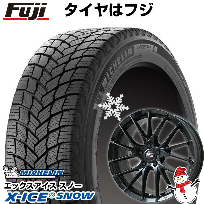 【新品】輸入車用 ボルボ（V90） スタッドレスタイヤ ホイール4本セット 245/45R18 ミシュラン エックスアイス スノー MSW by OZ Racing MSW 29(グロスブラック) 18インチ(送料無料)