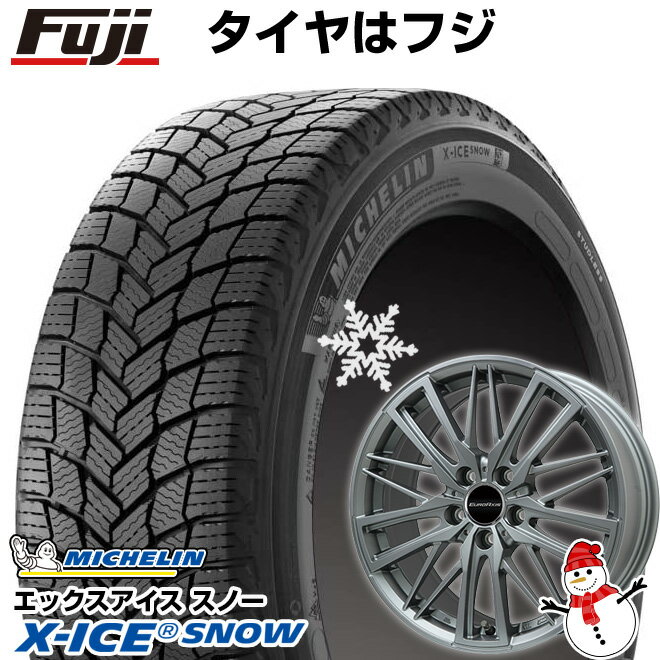 【新品】輸入車用 アウディA7 スポーツバック（F2） スタッドレスタイヤ ホイール4本セット 245/45R19 ミシュラン エックスアイス スノー ユーロアクシス ガヤW5(マットチタニウム) 19インチ(送料無料)