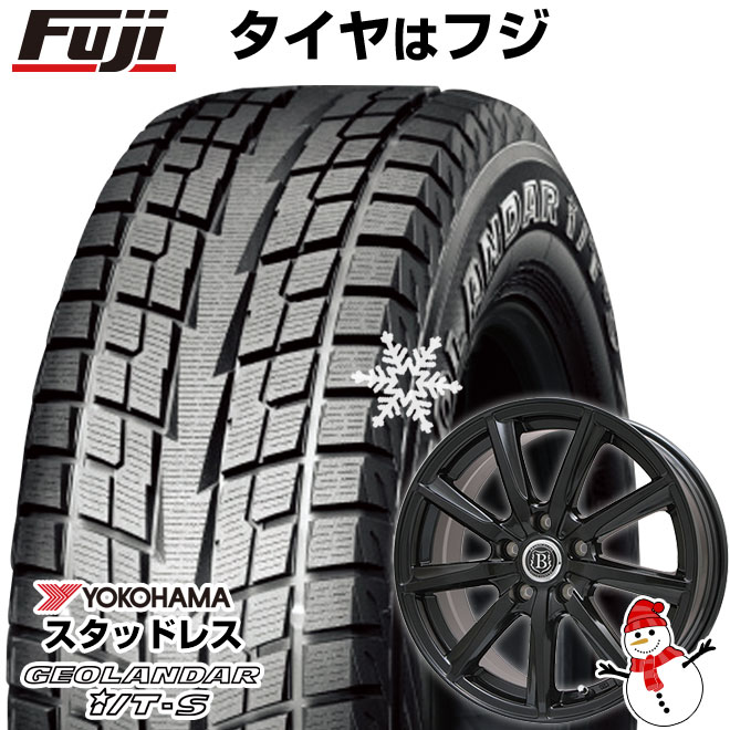【新品国産5穴114.3車】 スタッドレスタイヤ ホイール4本セット 215/60R17 ヨコハマ ジオランダー I/T-S G073 ブランドルライン ボレアノ9 パールブラック 17インチ(送料無料)