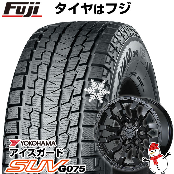 【新品】FJクルーザー スタッドレスタイヤ ホイール4本セット 265/70R17 ヨコハマ アイスガード SUV G075 トピー ヴァブロ RR-01 17インチ(送料無料)