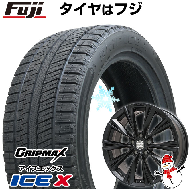 【新品】輸入車用 MINI（F54） スタッドレスタイヤ ホイール4本セット 225/45R17 グリップマックス アイスX BSW ブラックサイドウォール(限定) ケレナーズスポーツ X-LINE(マットブラック) 17インチ(送料無料)
