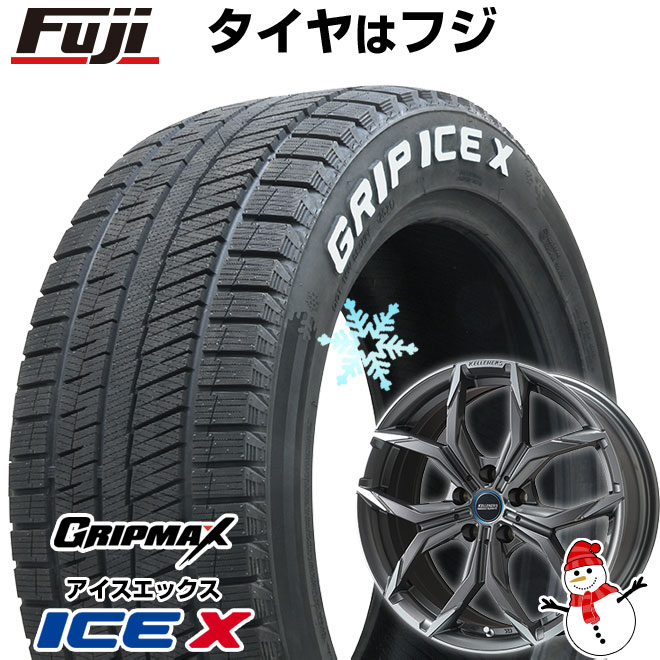 【新品】輸入車用 MINI（F54） スタッドレスタイヤ ホイール4本セット 205/55R16 グリップマックス アイスX RWL ホワイトレター(限定) ケレナーズスポーツ ミュンヘンII(チタンポリッシュ) 16インチ(送料無料)