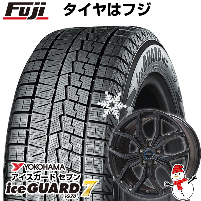 【パンク保証付き】【新品】輸入車用 MINI（J01） スタッドレスタイヤ ホイール4本セット 195/60R16 ヨコハマ アイスガード7 セブンIG70 ケレナーズスポーツ ミュンヘンII(マットブラック) 16インチ(送料無料)