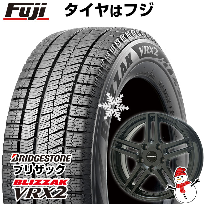 【新品】輸入車用 MINI（F54） スタッドレスタイヤ ホイール4本セット 205/55R16 ブリヂストン ブリザック VRX2 ユーロデザイン アイガー 16インチ(送料無料)