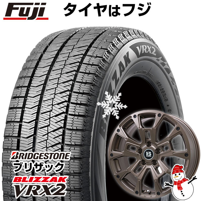 【新品】アルファード/ヴェルファイア等 スタッドレスタイヤ ホイール4本セット 215/65R16 ブリヂストン ブリザック VRX2 ビッグウエイ B-LUGNAS BRD(マットブロンズ) 16インチ(送料無料)