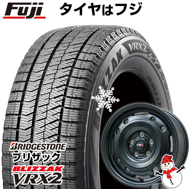 【新品】アルファード/ヴェルファイア等 スタッドレスタイヤ ホイール4本セット 215/65R16 ブリヂストン ブリザック VRX2 レアマイスター LMG OFF-STYLE 2 (マットブラック) 16インチ(送料無料)