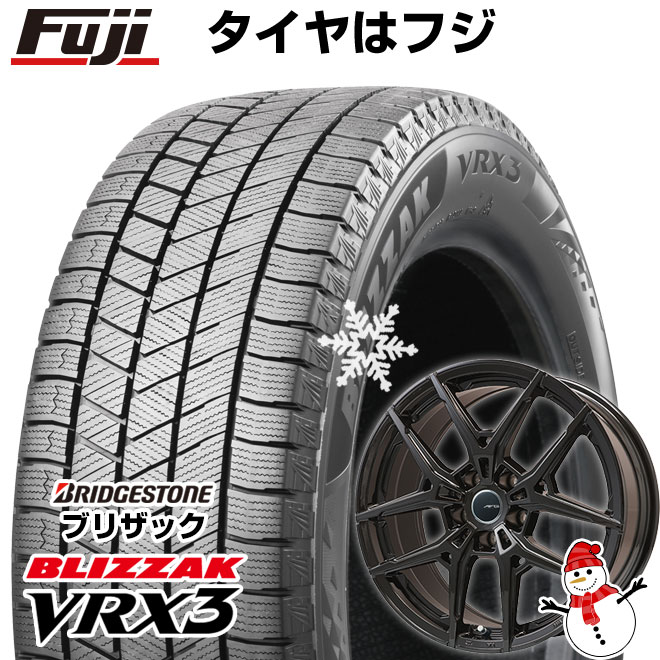 【新品】輸入車用 アウディA1（8X） スタッドレスタイヤ ホイール4本セット 195/50R16 ブリヂストン ブリザック VRX3 ビッグウエイ AFG VX(マットブラック) 16インチ(送料無料)