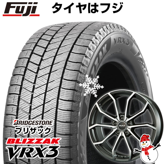 【新品】輸入車用 アウディA3（8V） スタッドレスタイヤ ホイール4本セット 225/40R18 ブリヂストン ブリザック VRX3 MAK レーベ FF 18インチ(送料無料)