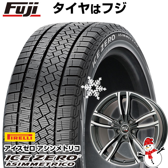【新品】輸入車用 BMW X2（U10） スタッドレスタイヤ ホイール4本セット 245/45R19 ピレリ ウィンター アイスゼロアシンメトリコ MSW by OZ Racing MSW 73(グロスダークグレーポリッシュ) 8J 19インチ(送料無料)