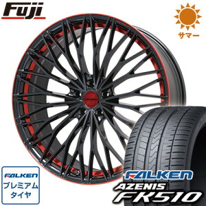 【送料無料】225/35R1919インチLEHRMEISTERレアマイスターティニャネロ(パールブラック/レッドクリア)8J8.00-19FALKENファルケンアゼニスFK510サマータイヤホイール4本セット