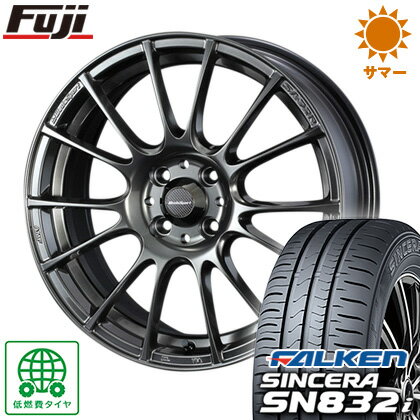 タイヤはフジ 送料無料 WEDS ウェッズスポーツ SA-72R 6J 6.00-15 FALKEN シンセラ SN832i 185/55R15 15インチ サマータイヤ ホイール4本セット