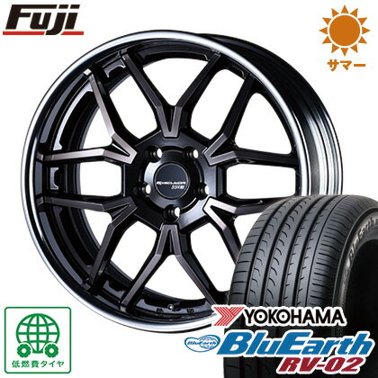 タイヤはフジ 送料無料 SSR エグゼキューター EX06 7.5J 7.50-19 YOKOHAMA ブルーアース RV-02 225/40R19 19インチ サマータイヤ ホイール4本セット